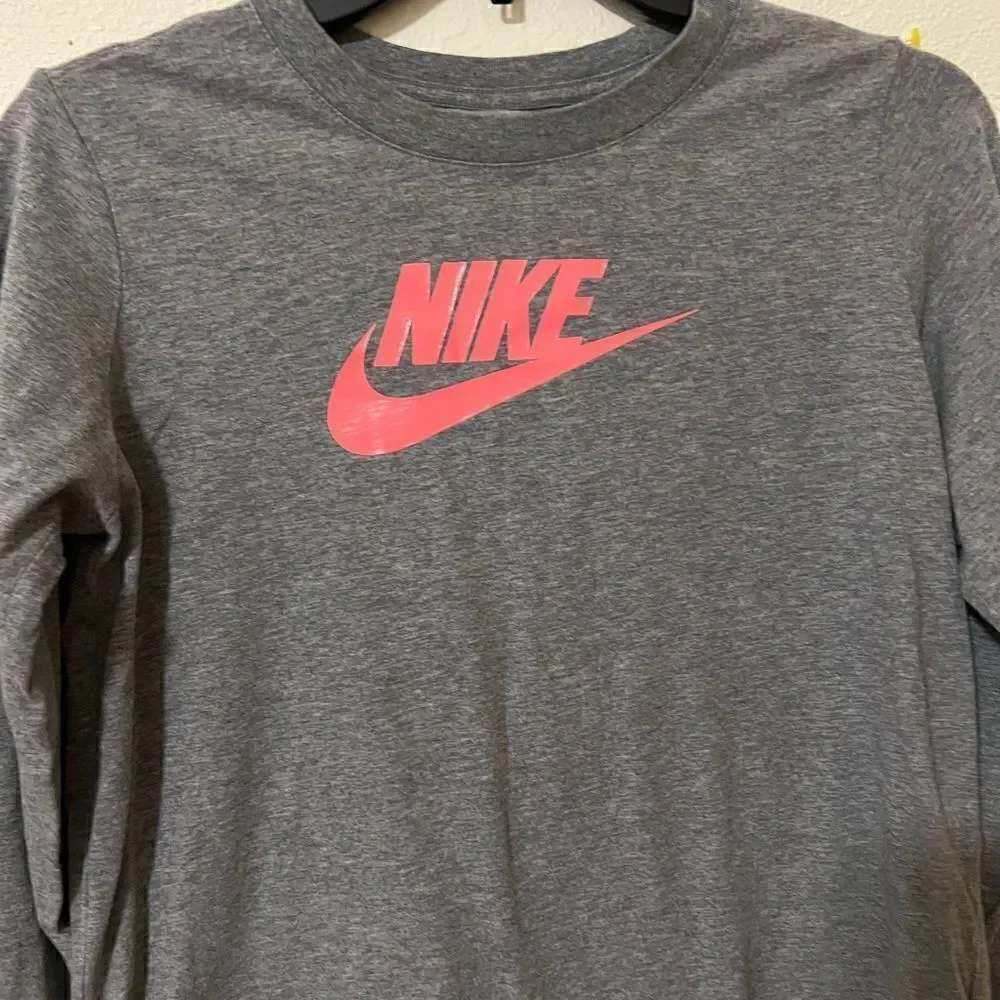 Nike long sleeves Gray Pink print Pink size XL